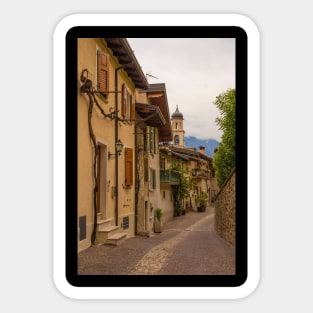 Street in Limone sul Garda, Italy Sticker